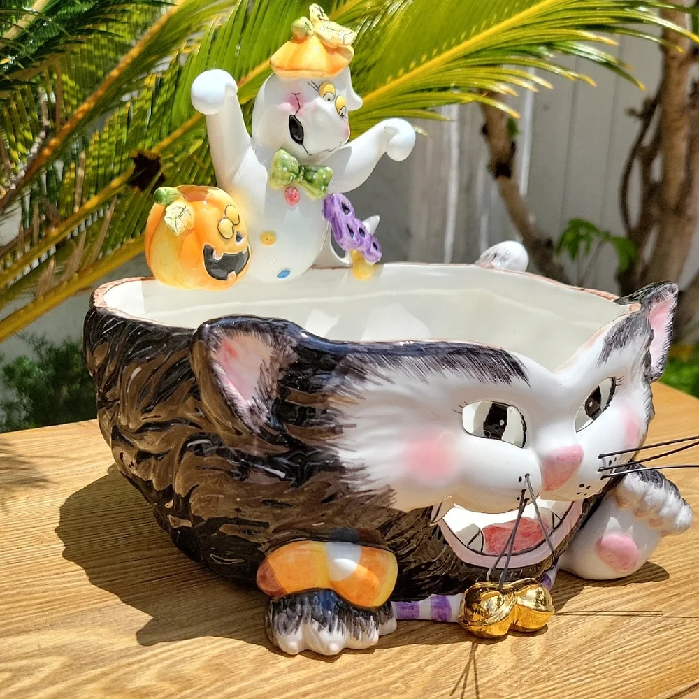 Halloween Cat Bowl